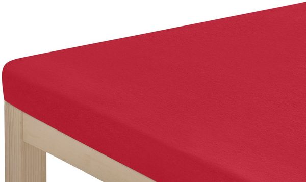 OTTO home Spannbettlaken Topper Basic, in Gr. 90x200, 140x200 oder 180x200 cm, Microfaser-Jersey, Gummizug: rundum, (1 Stück), Baumwolle, Matratzen bis 8 cm Höhe, Bettlaken, Spannbetttuch, Laken