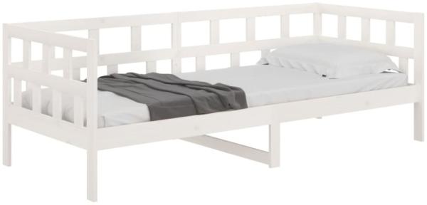 vidaXL Tagesbett Weiß Massivholz Kiefer 90x190 cm [820218] Bild 4