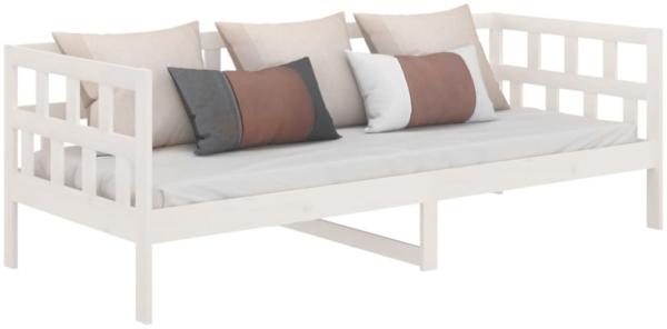 vidaXL Tagesbett Weiß Massivholz Kiefer 90x190 cm [820218] Bild 2
