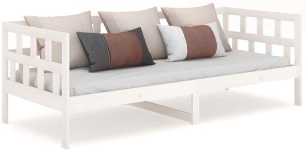 vidaXL Tagesbett Weiß Massivholz Kiefer 90x190 cm [820218] Bild 8