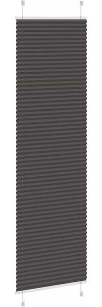 vidaXL Plissee Schwarz 55x200 cm Stoffbreite 54,4 cm Polyester 4015151 Bild 4