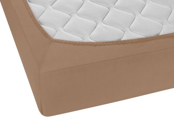 biberna Feinjersey-Spannbetttuch 0077144, macchiato, 1x 90x190 cm - 100x200 cm Bild 2