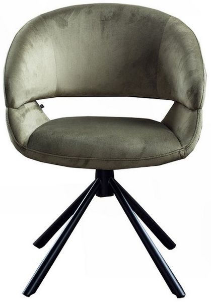 KAWOLA Polsterstuhl LARA (1 St), Esszimmerstuhl Drehstuhl Velvet verschiedene Farben