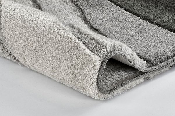 MEUSCH Badematte Ocean, Höhe 23 mm, rutschhemmend beschichtet, fußbodenheizungsgeeignet, Kunstfaser, Badteppich, Wellen Design, mit Farbverlauf, Hoch-Tief Effekt, waschbar