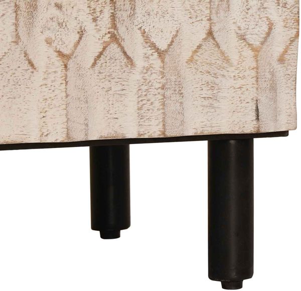 vidaXL Sideboard Weiße gewaschene Oberfläche 60 x 33 x 75 cm 4017867 Bild 8