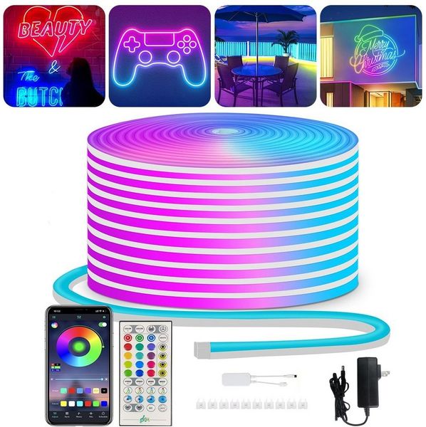 Sunicol LED Stripe 24V, 3M/5M,Flex, IP65 Wasserdicht,Musik Sync für Zimmer Küche, Party, 24V, 3M/5M,Flex, IP65 Wasserdicht,Musik Sync für Zimmer Küche, Party
