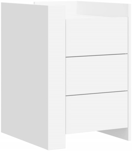 vidaXL Nachttisch Weiß 45x50x65 cm Holzwerkstoff 848304