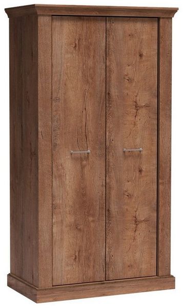 Masseno Drehtürenschrank DESIO 107 cm Kleiderschrank 2 Türen Schlafzimmerschrank Braun