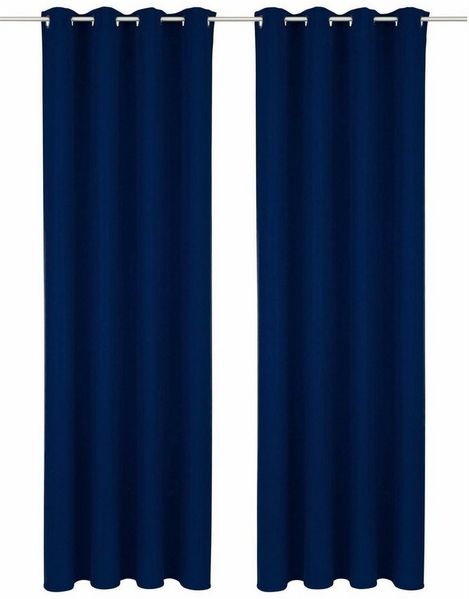 Bruno Banani Vorhang Lagan (2 St), Ösen, blickdicht, Polyester, 2-er Set, gewebt, Microfaser, versch. Größen, einfarbig, Bestseller