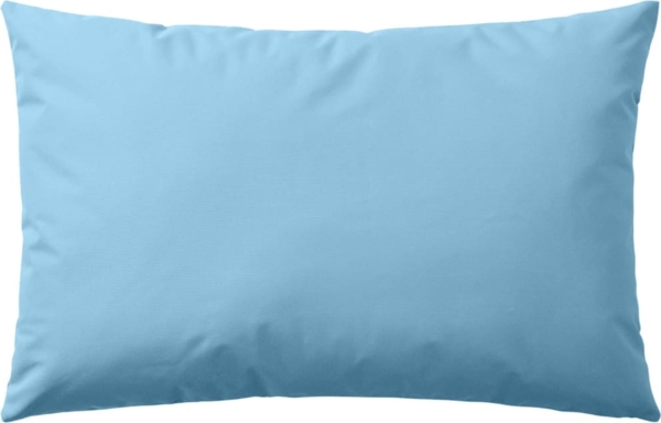 vidaXL Gartenkissen, 2 Stück, Polyestergewebe hellblau, 60x40 cm
