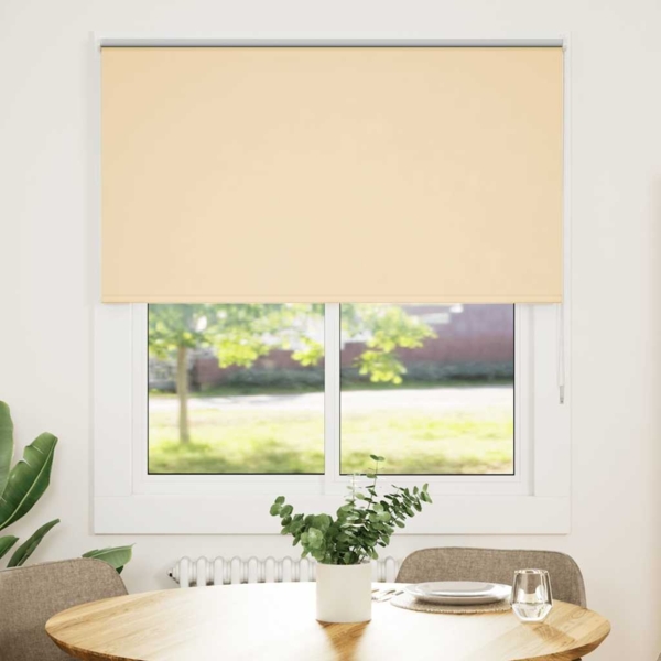vidaXL Verdunkelungsrollo Beige 120x175 cm Stoffbreite 116,6 cm 4010768