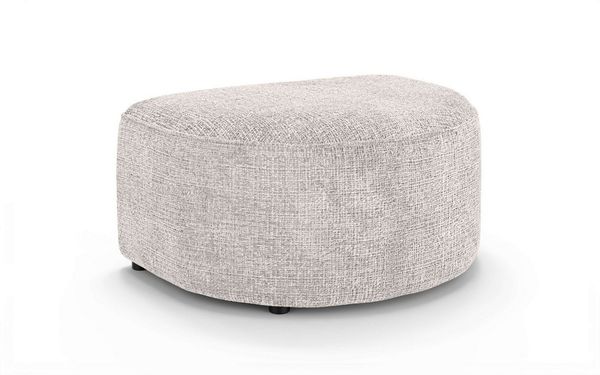 OTTO home Polsterhocker ADELLA passed zur Serie, Maße B/T/H: 92/69/43 cm, Hocker mit Wellenunterfederung, runde Form, auch in Cord