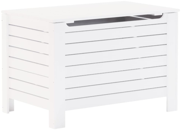 vidaXL Truhe mit Deckel RANA Weiß 80x49x54 cm Massivholz Kiefer 4002322