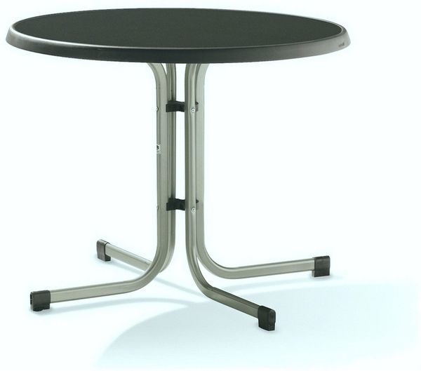 Sieger Boulevard-Klapptisch Boulevard-Klapptisch klappbar, Stahl Champagner 86 x 72 x 86 cm