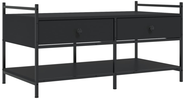 vidaXL Couchtisch Schwarz 99x50x50 cm Holzwerkstoff 833960