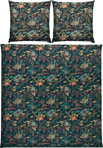 REDBEST Bettwäsche Bettwäsche, Mako-Satin, Satin Blumen Bild 5