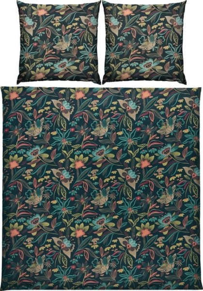 REDBEST Bettwäsche Bettwäsche, Mako-Satin, Satin Blumen Bild 4