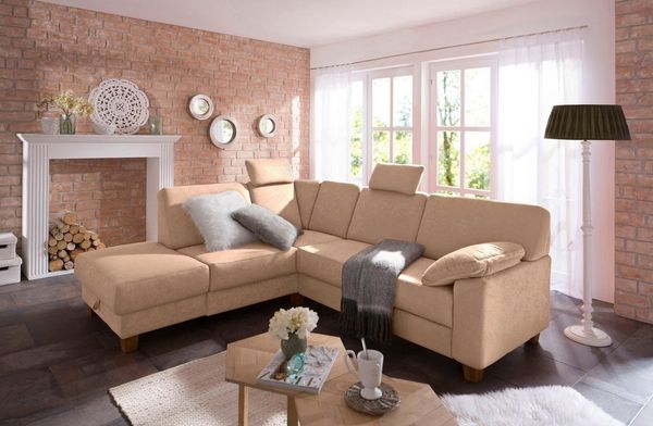 Home affaire Ecksofa Belfort L-Form, mit Federkern, wahlweise mit Bettfunktion und Stauraum