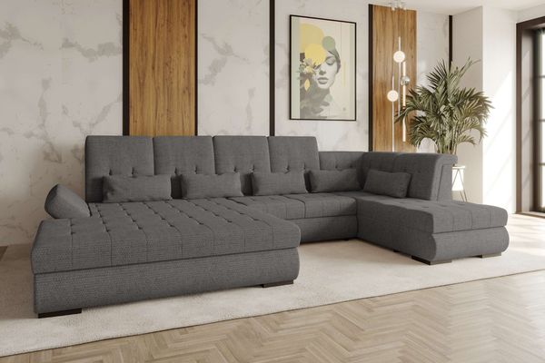 99rooms Felicia Wohnlandschaft Chenille EDEN Anthrazit Links