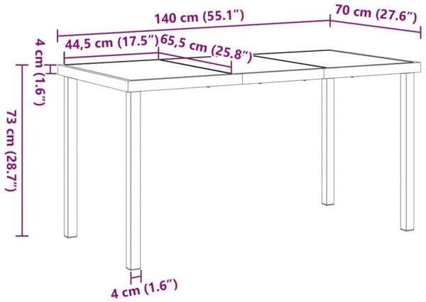 vidaXL Garten Essgruppe 5 pcs Braun Poly-Rattan 3380850 Bild 10