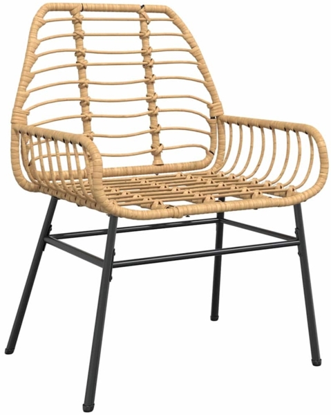 vidaXL Garten Essgruppe 5 pcs Braun Poly-Rattan 3380850 Bild 5