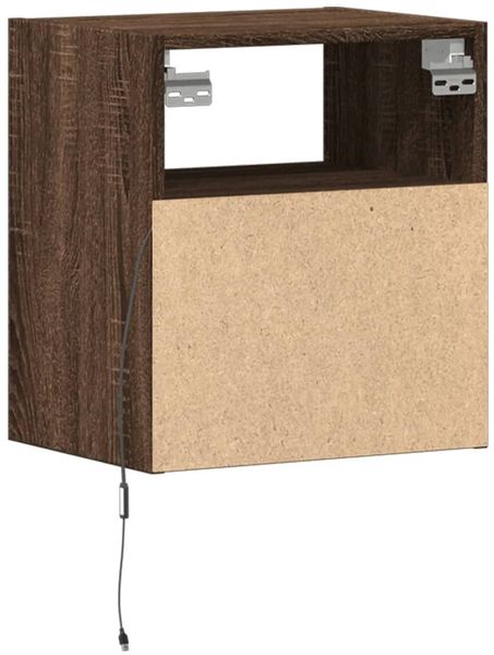 vidaXL TV-Wandschrank mit LED-Beleuchtung Eichen-Optik 41x31x45 cm 852325 Bild 8