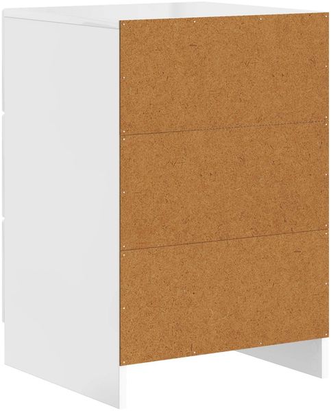 vidaXL Nachttisch Hochglanz Weiß 43 x 41 x 63,5 cm Holzwerkstoff 895709 Bild 6