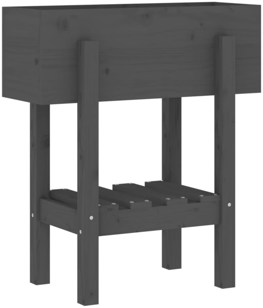 vidaXL Pflanzkübel Grau 62x30x69 cm Massivholz Kiefer 825235