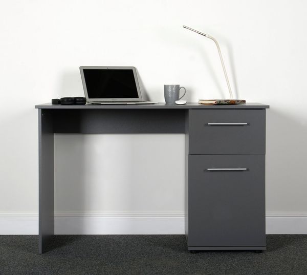 VOGL Möbelfabrik Schreibtisch Tobi, wahlweise mit 3 Schubkästen oder 1 Schubkasten/1 Tür, optional mit Tastaturauszug, Breite 115 cm