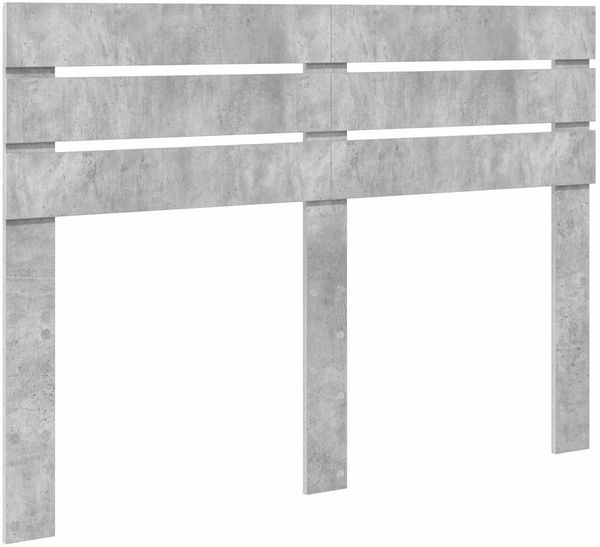 vidaXL Bettrahmen mit Kopfteil Beton 140 x 190 cm Massives Kiefernholz 3411418 Bild 6
