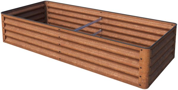 PRIMEYARD LUCA Cortenstahl-Hochbeet 180x75x35 cm - stabiles Gartenbeet