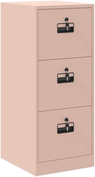vidaXL Aktenschrank Rosa 44 x 50 x 106,5 cm Kaltgewalzter Stahl 891599