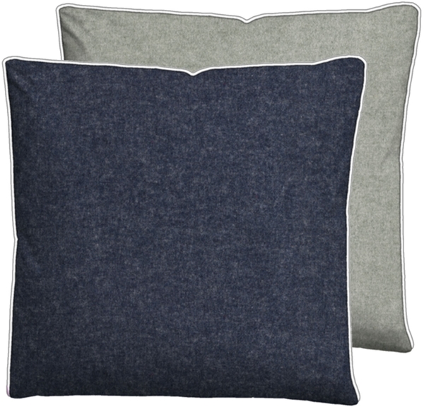 biberna Melange-Flanell Kissenbezug 0840500 MELANGE UNI, marine, 1x 80x80 cm