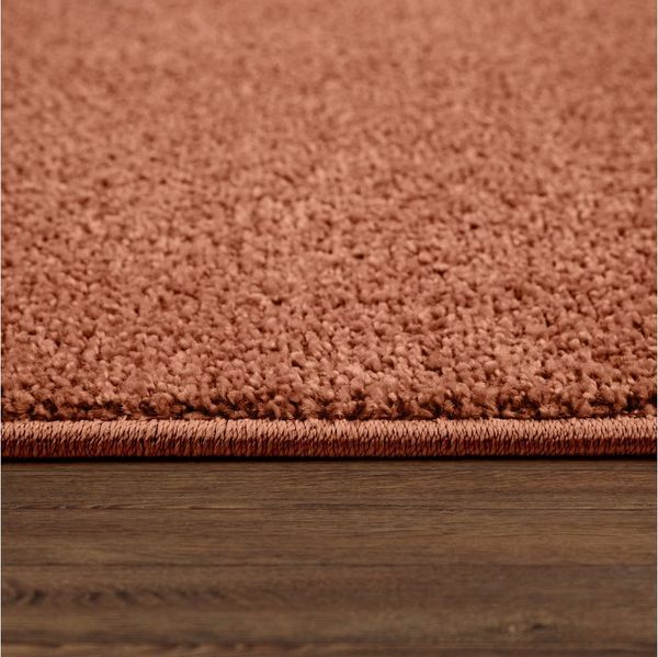 TT Home Teppich Diele, Esszimmer, Flur, Schlafzimmer, Wohnzimmer, Rechteckig, Höhe: 12 mm, Wohnzimmer Teppich Kurflor Unifarbendes Design Modern Und Zeitlos