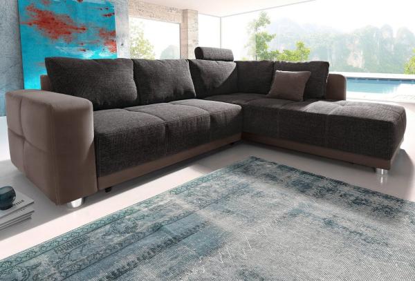 Jockenhöfer Gruppe Ecksofa Orlando L-Form, mit Bettfunktion, Bettkasten und Federkern, mit 1 oder 3 Kopfstützen Bild 1