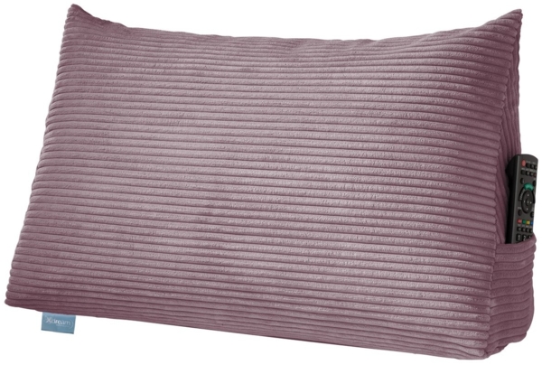 XDREAM Rückenkissen ergonomisches Keilkissen für Bett und Sofa, 1-tlg, als Kopfkissen oder Venenkissen verwendbar, mit praktischem Seitenfach