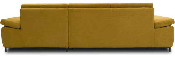 DOMO Collection Capelo FK, Ecksofa mit Schlaffunktion, mit Armlehnfunktion, Federkern, Microfaser senf, 297 x 160 cm Bild 5