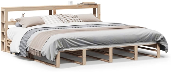 vidaXL Massivholzbett ohne Matratze 200x200 cm Kiefer 3306507