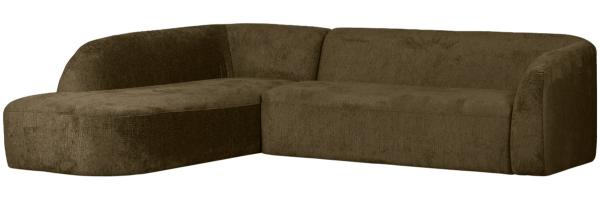 Ecksofa Sloping aus Struktursamt Links, Bonsai