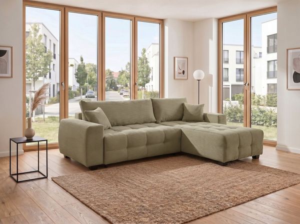 COLLECTION AB Ecksofa Bella L-Form, Breite 234 cm, Ecksofa,Schlaffunktion,Bonnelfederkern,Rückenkissen