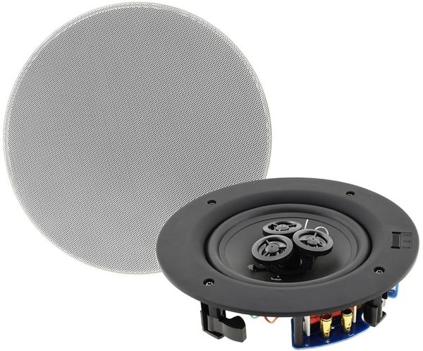 Einbaulautsprecher "CTE-30W ", 2-Wege80W, 8Ohm, 234x67mm, Rund, weiß