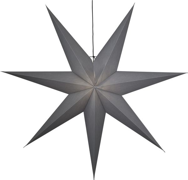 Papierstern "Ozen", grau, E27, 140 cm