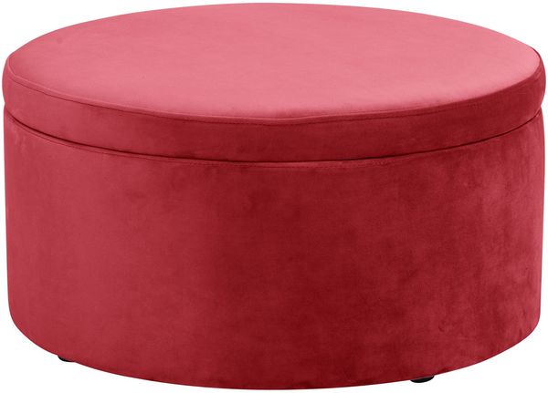Kinderhocker Katyushka Samtvelours rot