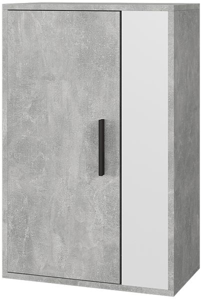 Hängeschrank Berno Beton/Weiß 50.1 x 78.4 cm mit 2 Fächern Vicco