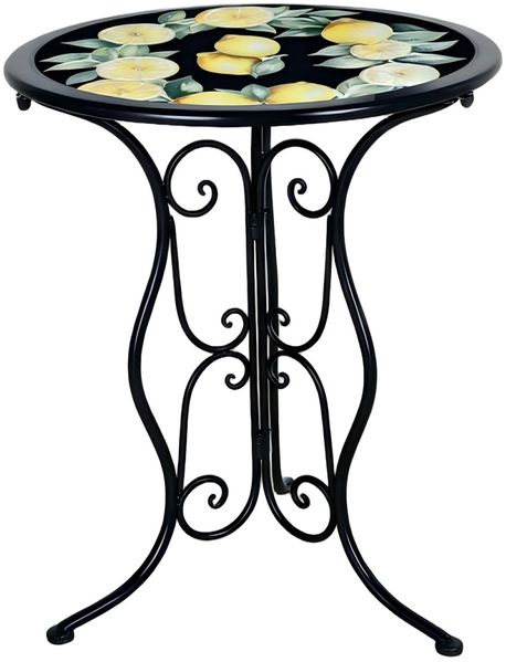 HTI-Living Gartentisch Gartentisch Menton Schwarz (Stück, 1-St, 1 Gartentisch)