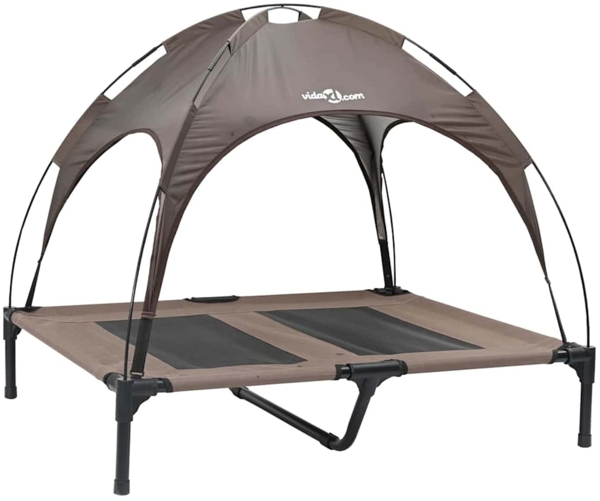 vidaXL Hundebett Braun l Stahl 42008171