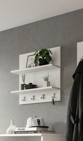 Home affaire Garderobenpaneel Trondheim Paneel, Breite 52 cm (1 St), 2 Ablageböden, 4 Haken, Garderoben, Flur, Diele