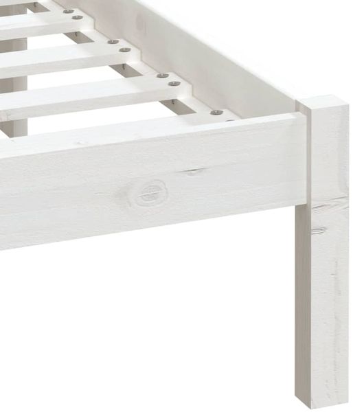 vidaXL Massivholzbett Weiß 180x200 cm 6FT Super King [3100605] Bild 7