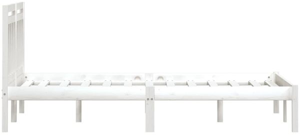 vidaXL Massivholzbett Weiß 180x200 cm 6FT Super King [3100605] Bild 5