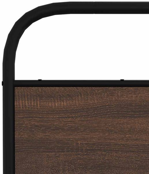 vidaXL Bettgestell ohne Matratze 140x190 cm Braun Eichen-Optik 4100307 Bild 8